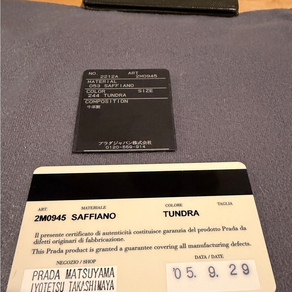 Prada Saffiano Leather Wallet 2M0945 Tundra Olive Green Billfold Authenticated - Picture 15 of 16